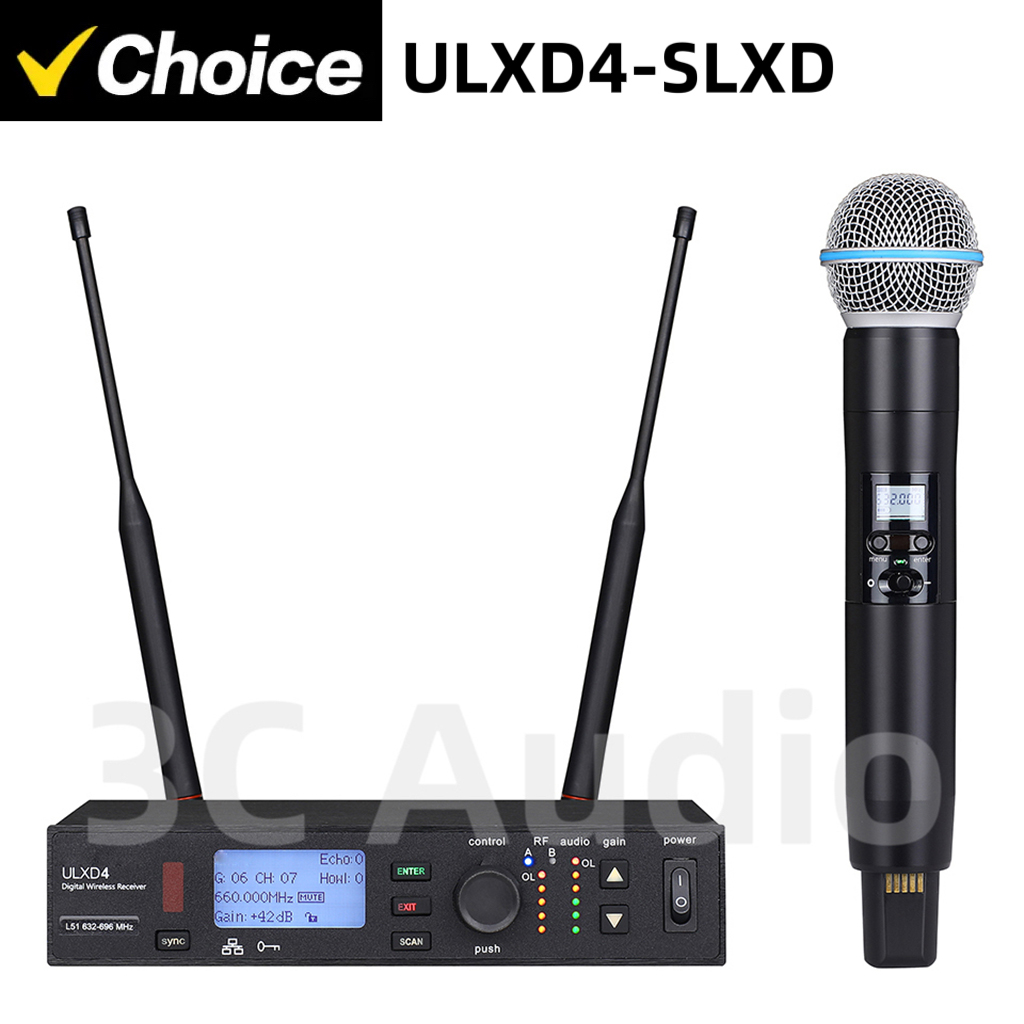 ULXD4-SLXD 500/600MHz micrófon - Shure Mic Sm58 reseña y precio